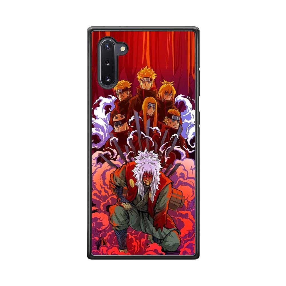 Naruto Beat The Disciple Samsung Galaxy Note 10 Case-Rubber Black (2D Case)-Oxvistore