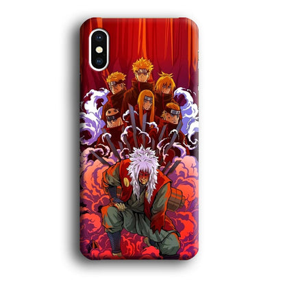 Naruto Beat The Disciple iPhone X Case-Oxvistore