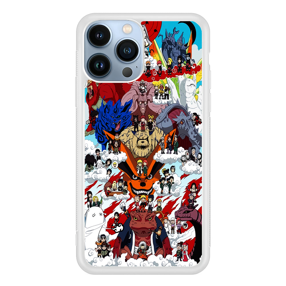 Naruto Chibi All Character 2D Rubber Phone Case