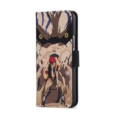 Naruto Gaara Of The Sand Flip Wallet Phone Case