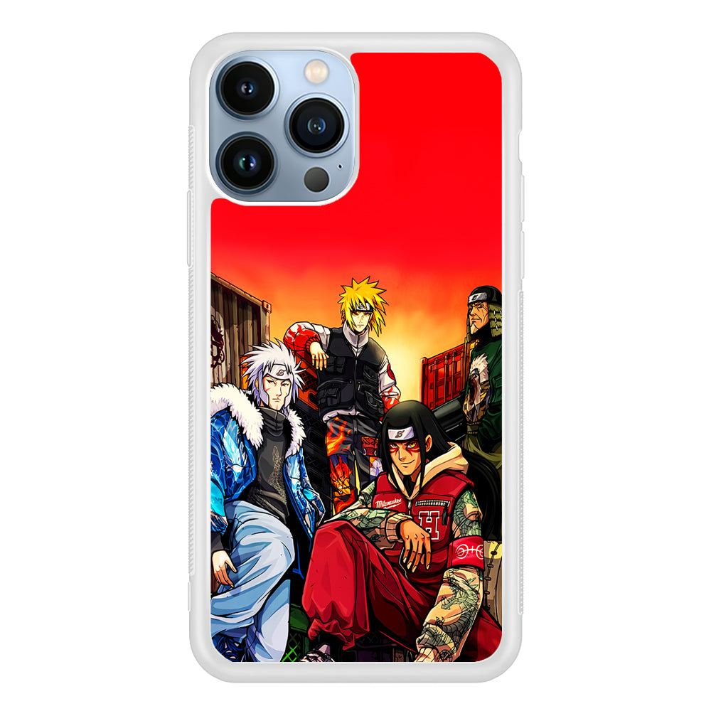 Naruto Hokage Hypebeast 2D Rubber Phone Case