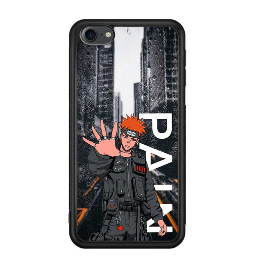 Naruto Hype Pain on The Rain iPod Touch 6 Case-Rubber Black (2D Case)-Oxvistore