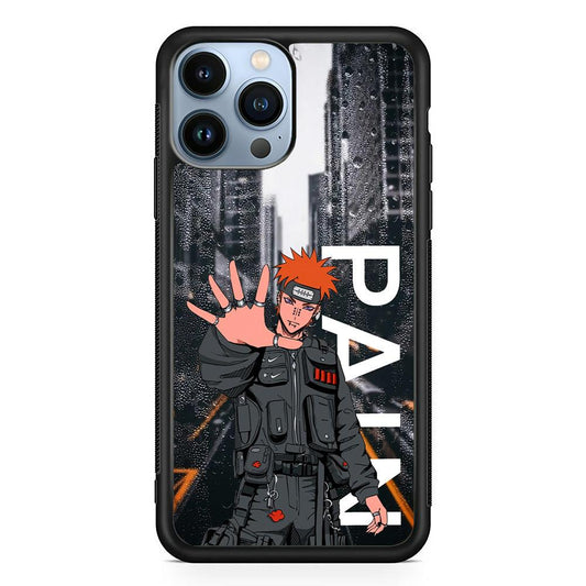 Naruto Hype Pain on The Rain iPhone 15 Pro Case-Oxvistore