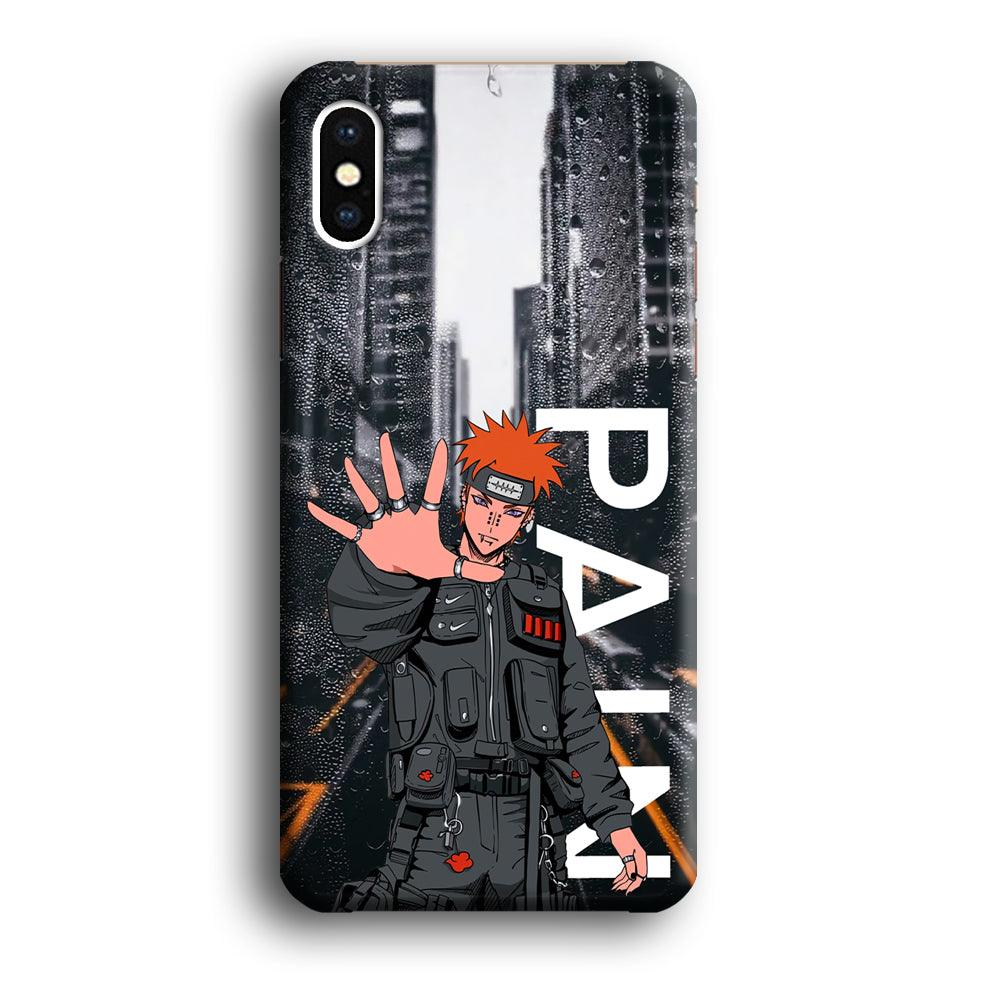 Naruto Hype Pain on The Rain iPhone Xs Max Case-Oxvistore