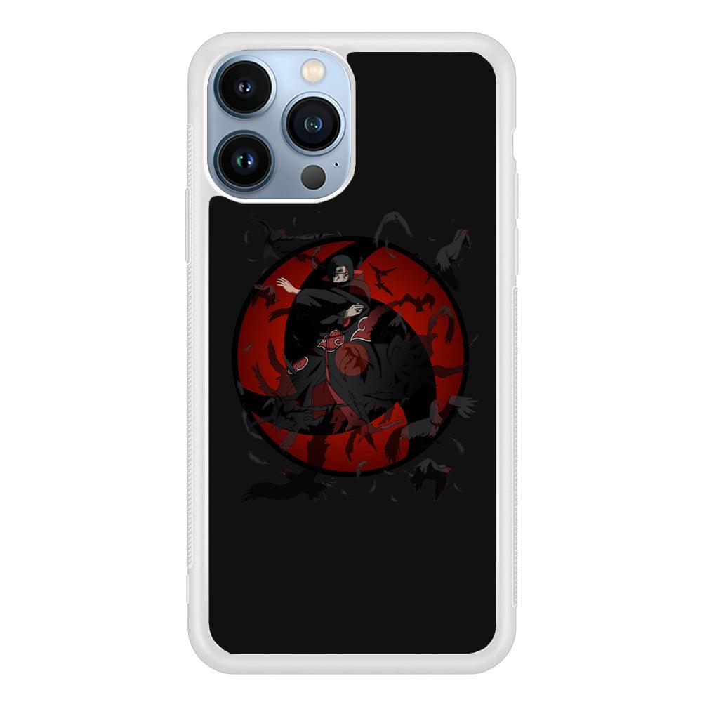 Naruto Itachi Raven Summoning iPhone 15 Pro Max Case-Oxvistore