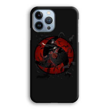 Naruto Itachi Raven Summoning iPhone 15 Pro Max Case-Oxvistore