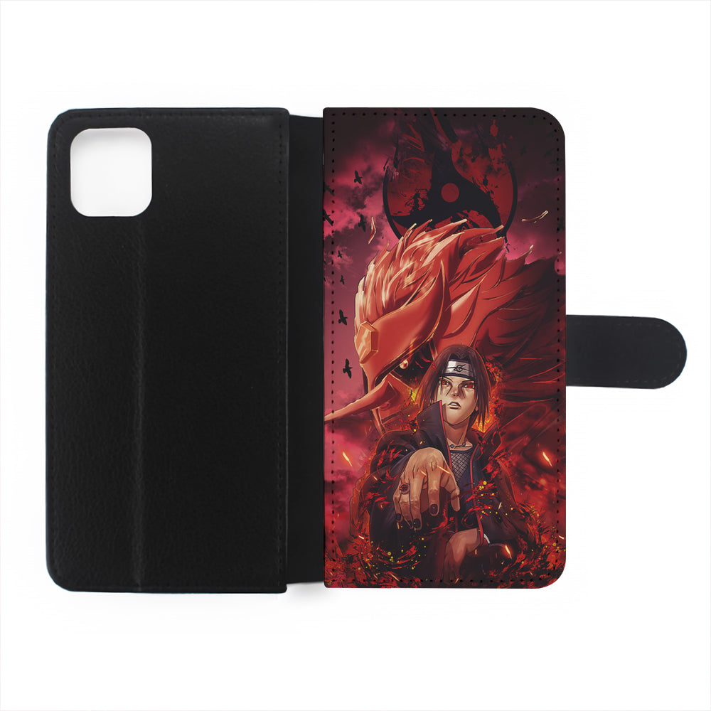 Naruto Itachi of The Sharingan Susanoo Flip Wallet Phone Case