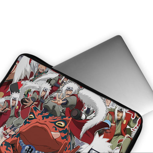 Naruto Jiraiya Sticker Pattern Laptop Sleeve Protective Cover-Oxvistore