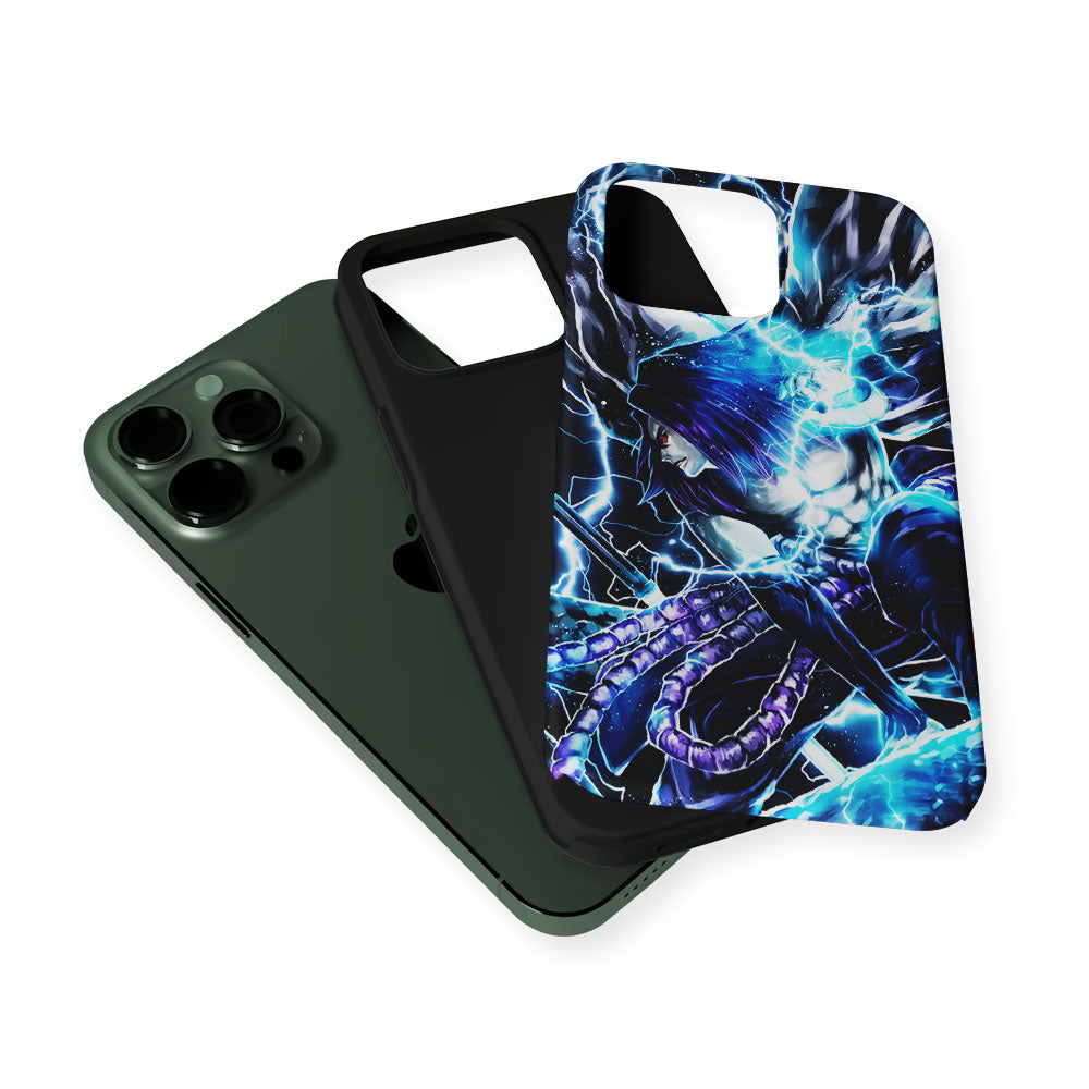 Naruto Sasuke Chidori Art 2 in 1 Tough Phone Case