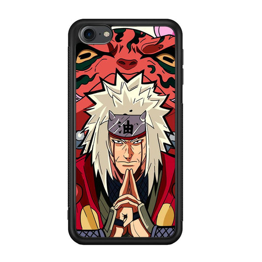 Naruto Series Jiraiya Sannin of Konoha iPod Touch 6 Case-Rubber Black (2D Case)-Oxvistore
