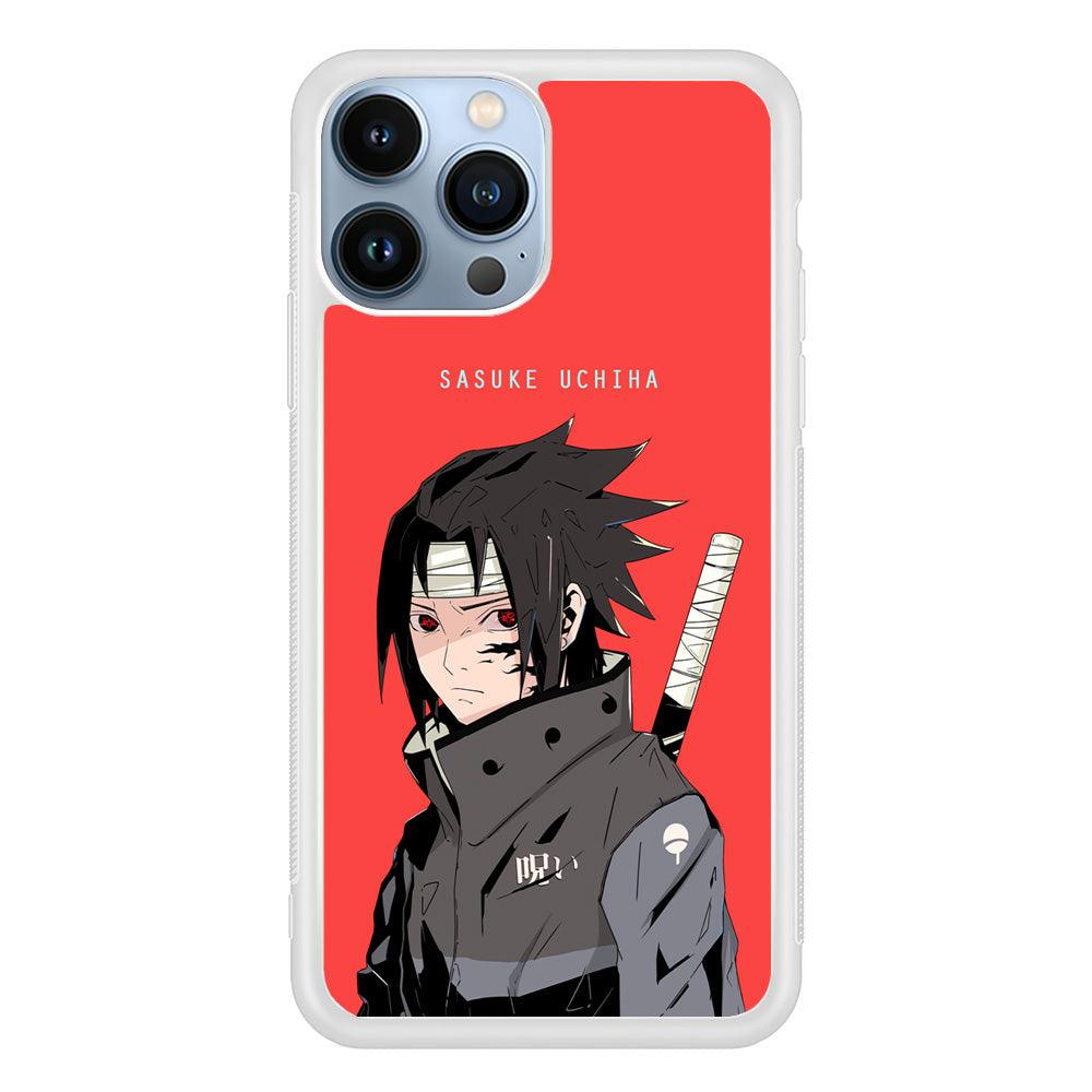 Naruto Series Sasuke Stare of Sharingan iPhone 15 Pro Max Case-Oxvistore