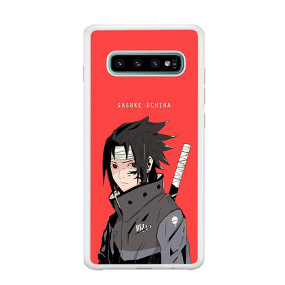 Naruto Series Sasuke Stare of Sharingan Samsung Galaxy S10 Plus Case-Oxvistore