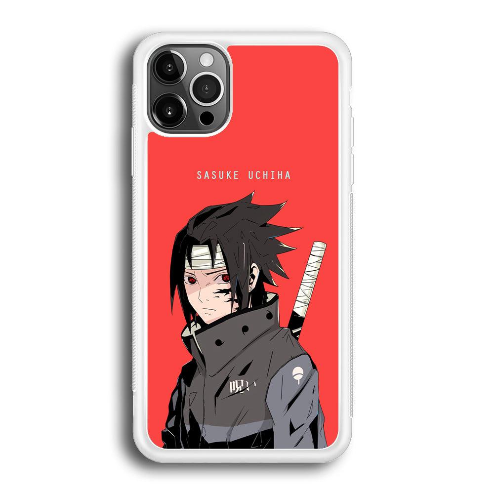 Naruto Series Sasuke Stare of Sharingan iPhone 12 Pro Max Case-Oxvistore