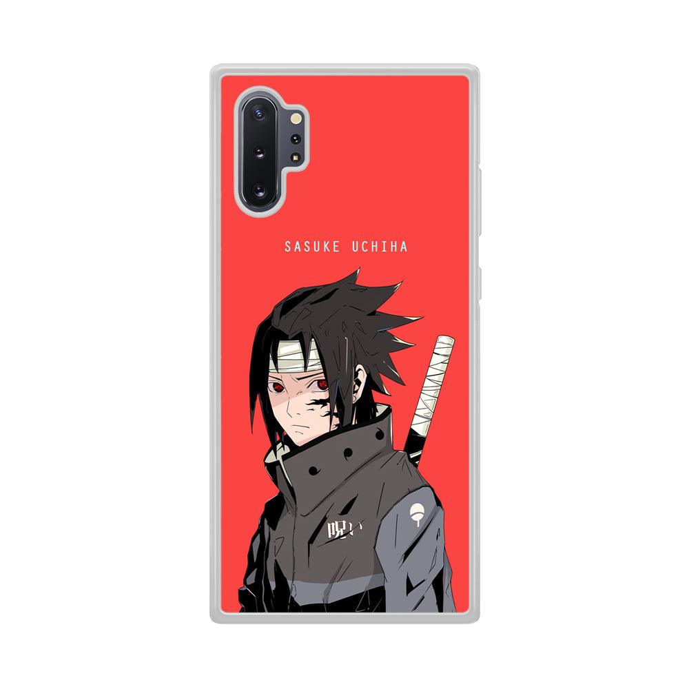 Naruto Series Sasuke Stare of Sharingan Samsung Galaxy Note 10 Plus Case-Oxvistore