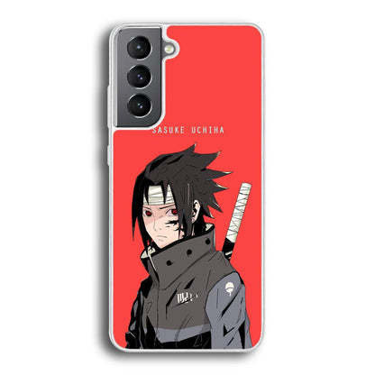 Naruto Series Sasuke Stare of Sharingan Samsung Galaxy S21 Plus Case-Oxvistore