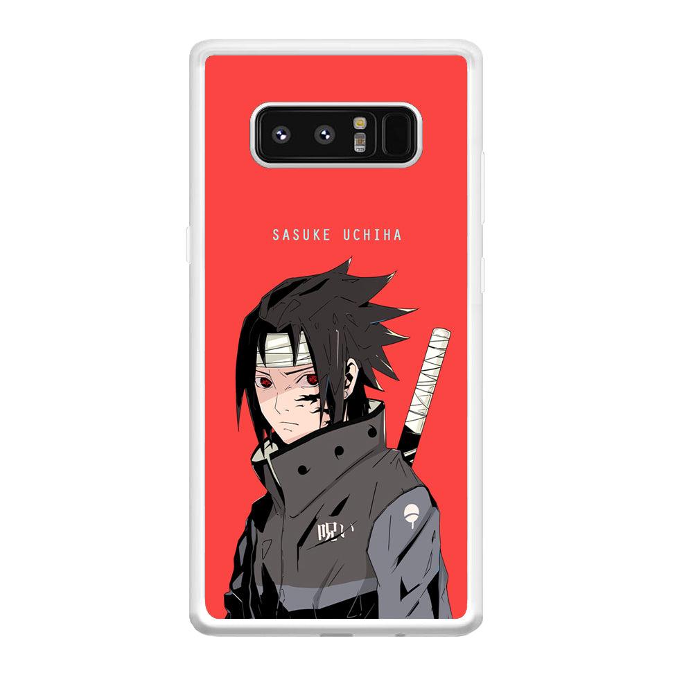 Naruto Series Sasuke Stare of Sharingan Samsung Galaxy Note 8 Case-Oxvistore