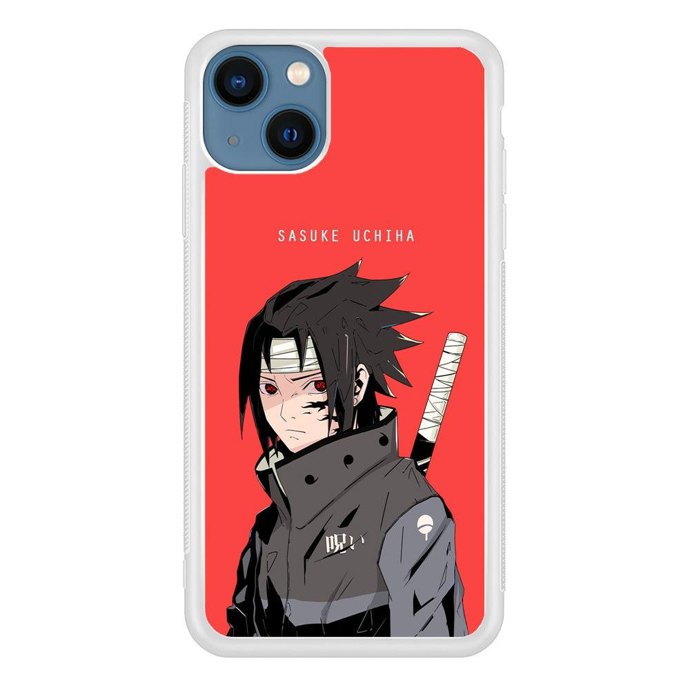 Naruto Series Sasuke Stare of Sharingan iPhone 15 Plus Case-Oxvistore