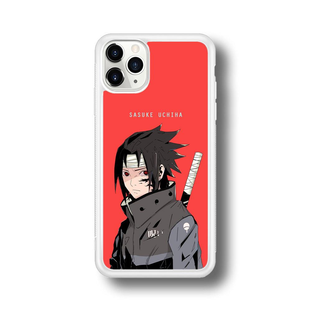 Naruto Series Sasuke Stare of Sharingan iPhone 11 Pro Case-Oxvistore