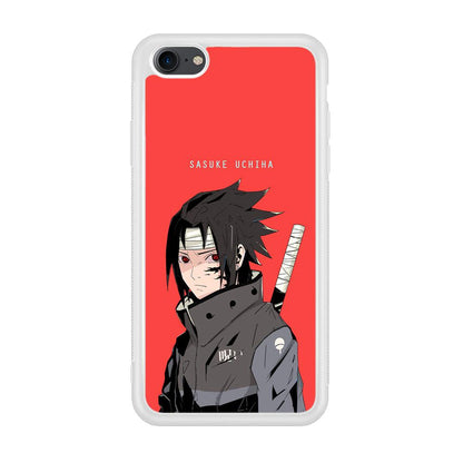 Naruto Series Sasuke Stare of Sharingan iPhone 8 Case-Oxvistore