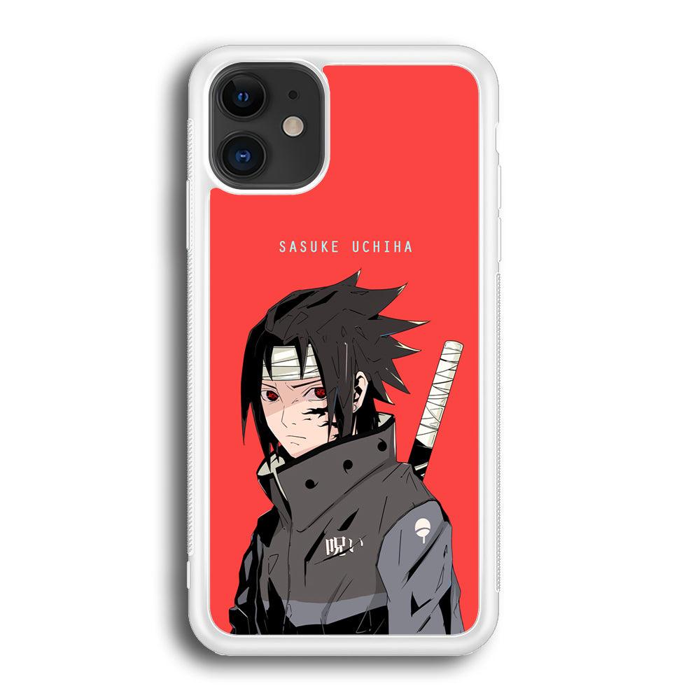 Naruto Series Sasuke Stare of Sharingan iPhone 12 Case-Oxvistore