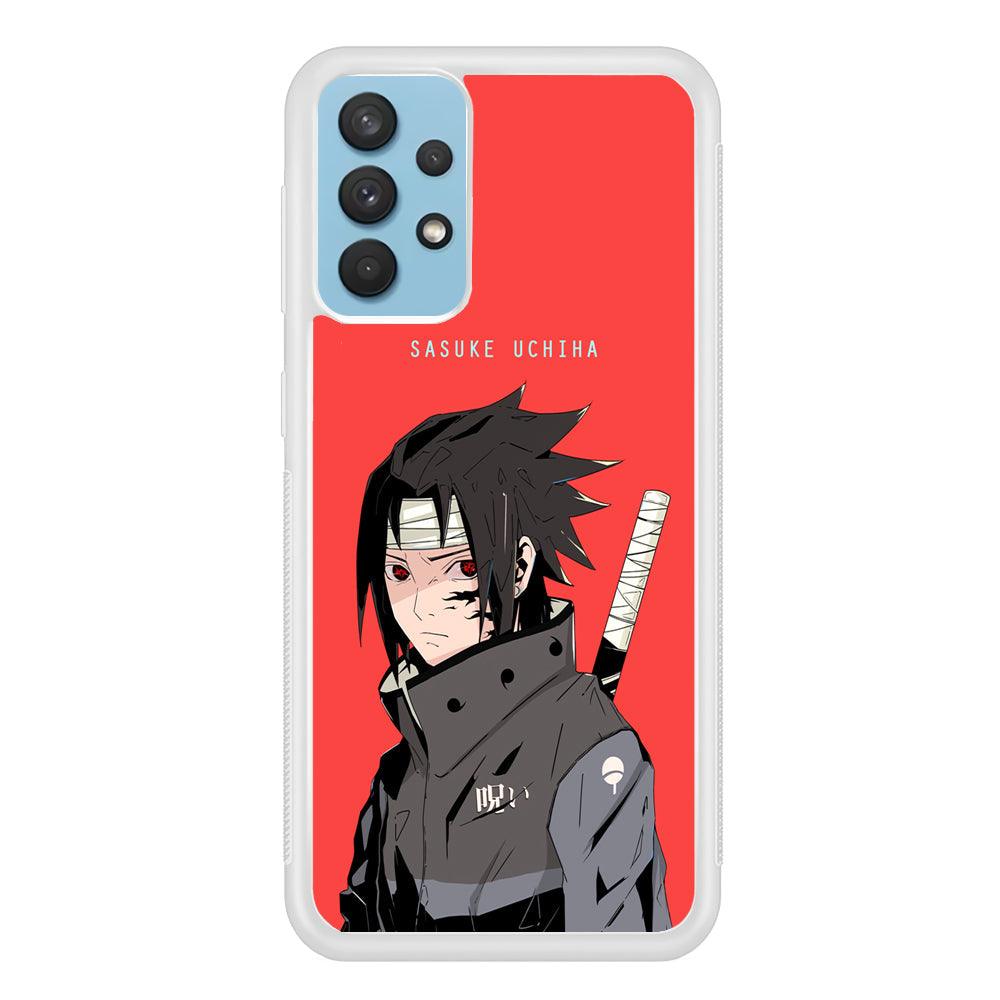 Naruto Series Sasuke Stare of Sharingan Samsung Galaxy A32 Case-Oxvistore