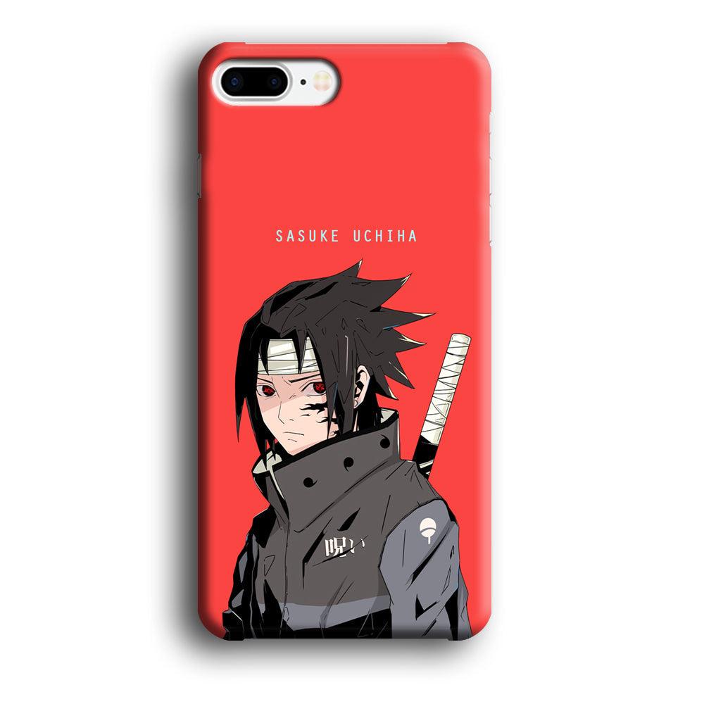 Naruto Series Sasuke Stare of Sharingan iPhone 7 Plus Case-Oxvistore