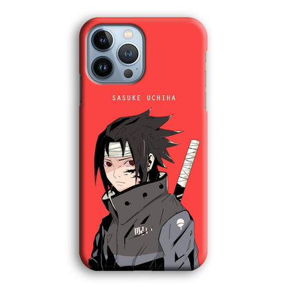 Naruto Series Sasuke Stare of Sharingan iPhone 14 Pro Max Case-Oxvistore