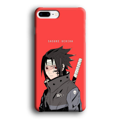 Naruto Series Sasuke Stare of Sharingan iPhone 8 Plus Case-Oxvistore