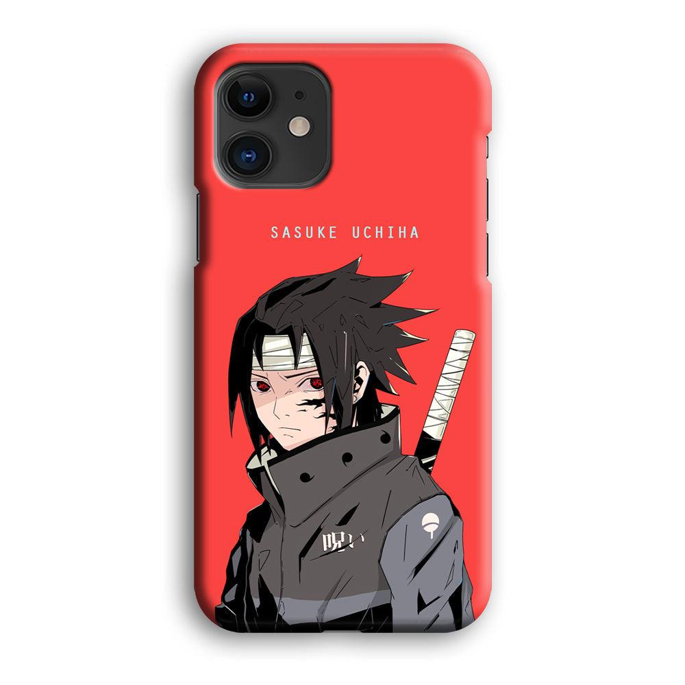 Naruto Series Sasuke Stare of Sharingan iPhone 12 Case-Oxvistore