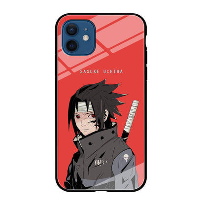 Naruto Series Sasuke Stare of Sharingan iPhone 12 Case-Oxvistore