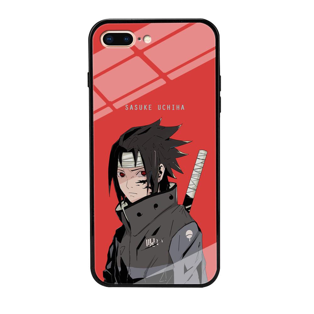 Naruto Series Sasuke Stare of Sharingan iPhone 7 Plus Case-Oxvistore