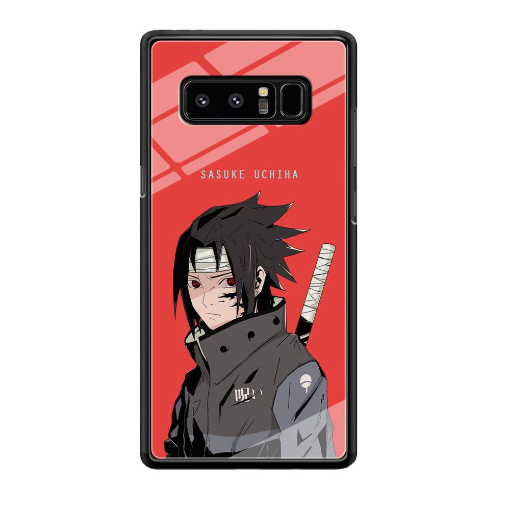 Naruto Series Sasuke Stare of Sharingan Samsung Galaxy Note 8 Case-Oxvistore