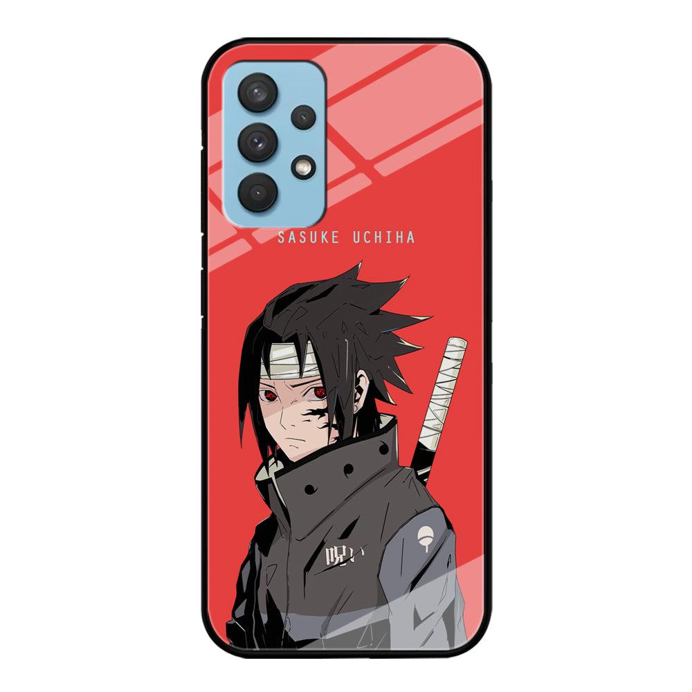 Naruto Series Sasuke Stare of Sharingan Samsung Galaxy A32 Case-Oxvistore