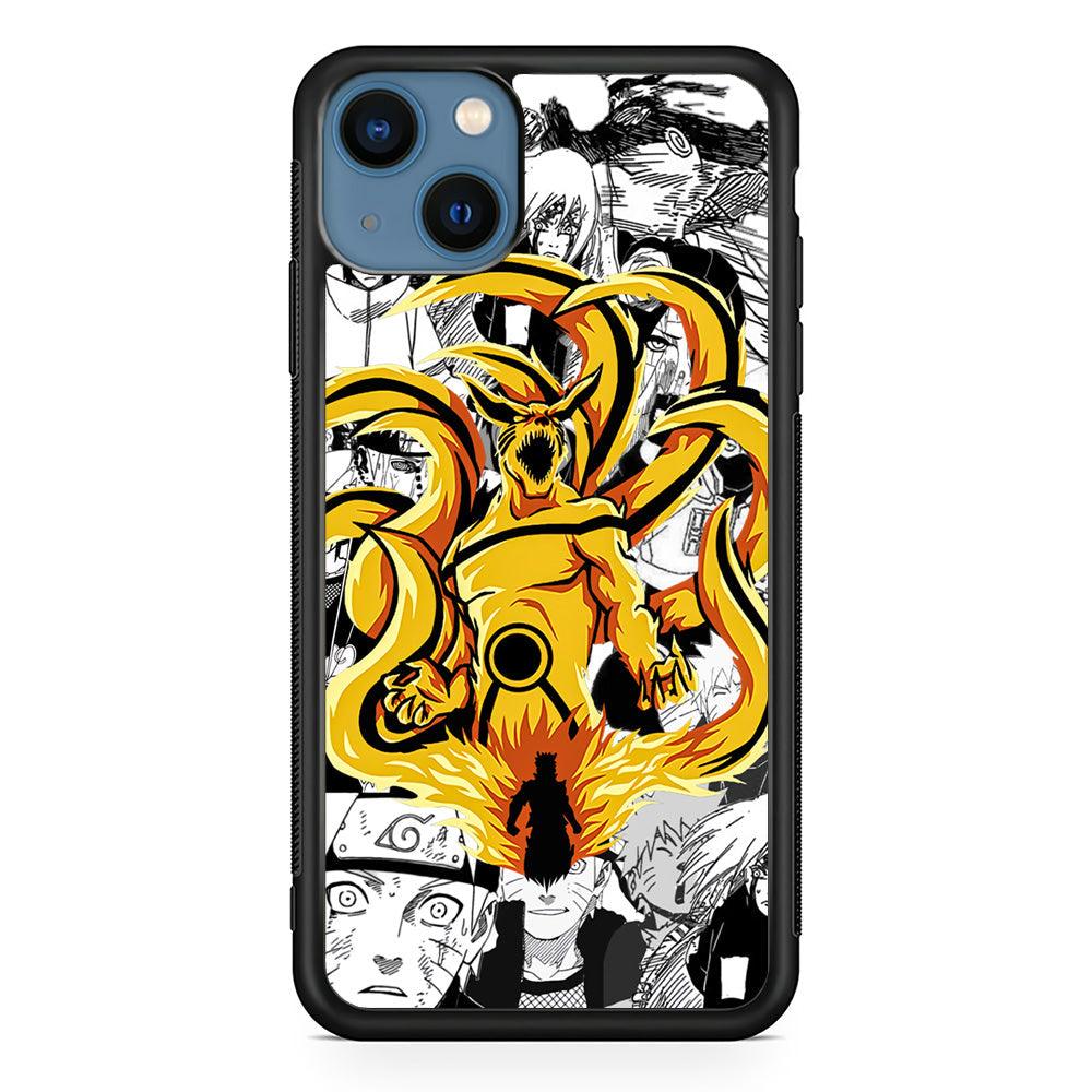 Naruto Strength for Comrade iPhone 14 Case-Rubber White (2D Case)-Oxvistore