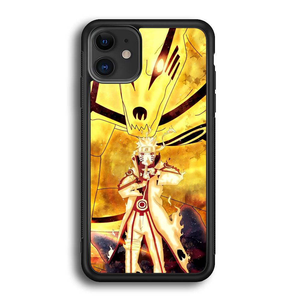 Naruto The Partner iPhone 12 Case-Rubber Black (2D Case)-Oxvistore