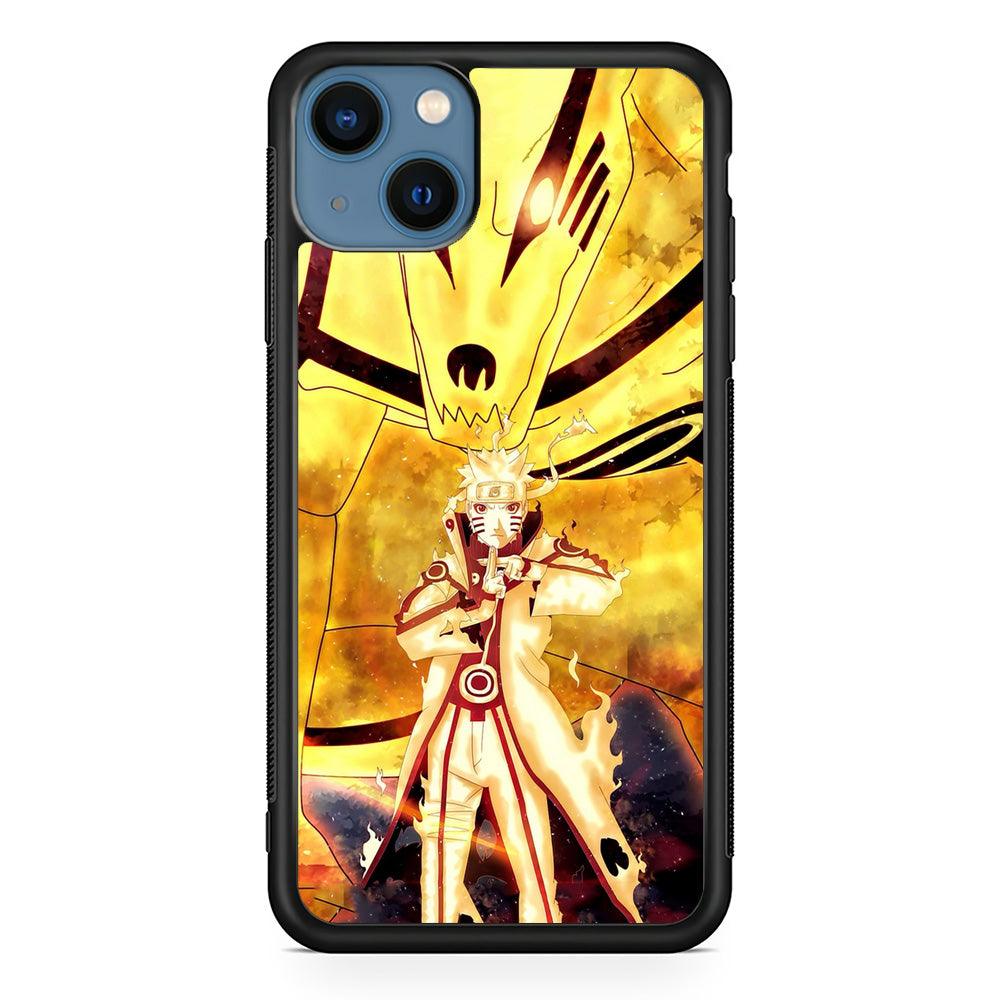 Naruto The Partner iPhone 15 Case-Rubber White (2D Case)-Oxvistore