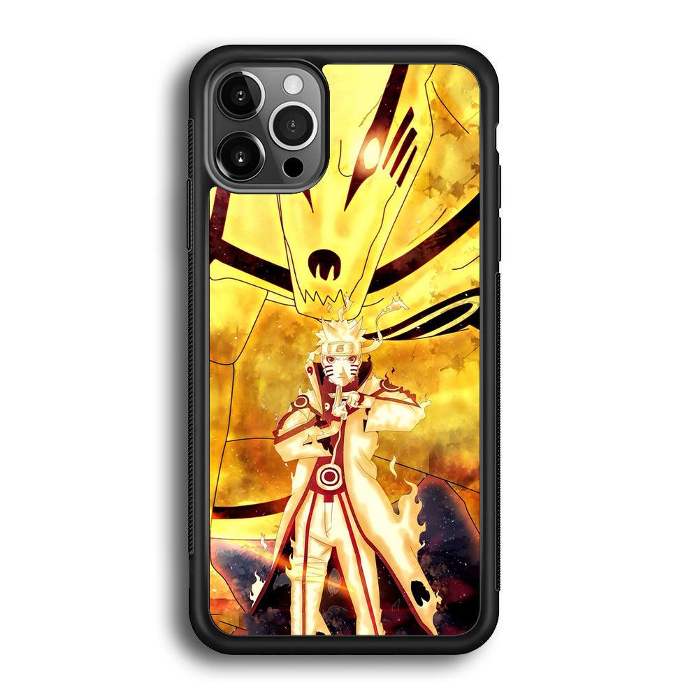 Naruto The Partner iPhone 12 Pro Max Case-Rubber Black (2D Case)-Oxvistore