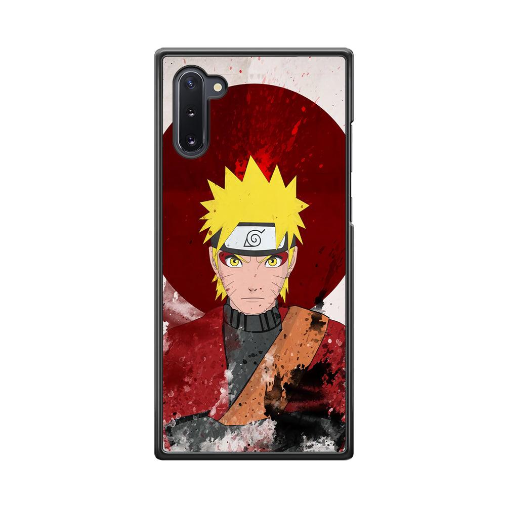 Naruto Art of Senjutsu Samsung Galaxy Note 10 Case-Rubber Black (2D Case)-Oxvistore