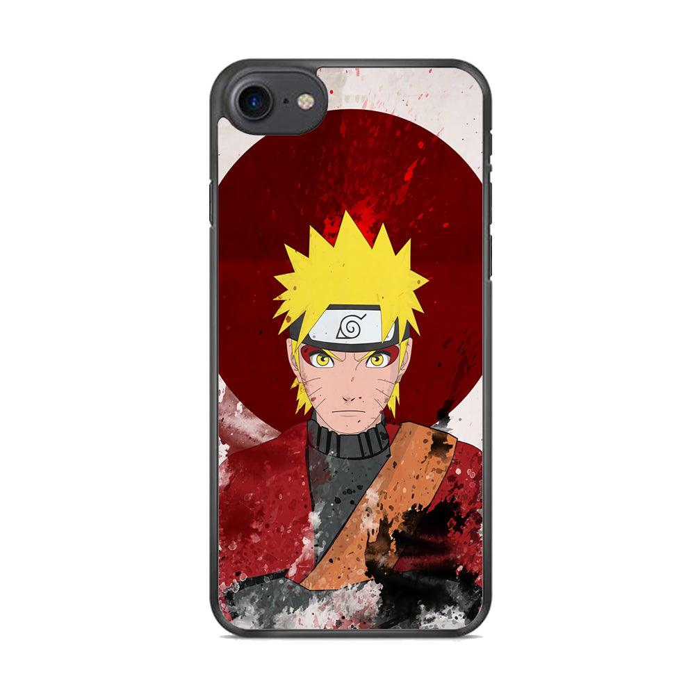 Naruto Art of Senjutsu iPhone 7 Case-Rubber Black (2D Case)-Oxvistore