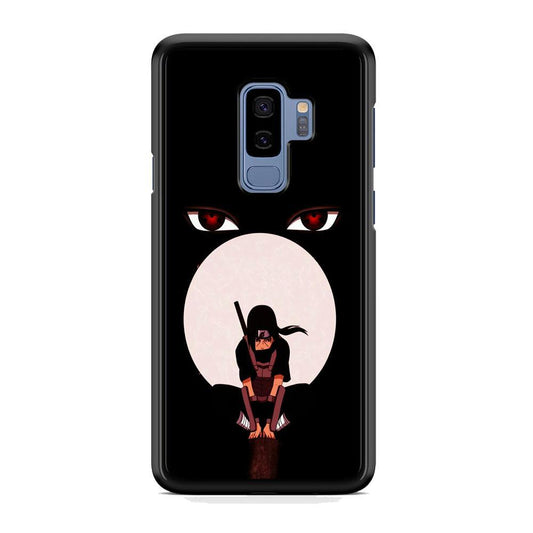 Naruto Blood Moon of Uchiha Samsung Galaxy S9 Plus Case-Rubber Black (2D Case)-Oxvistore