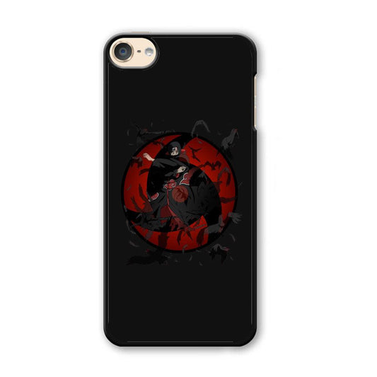 Naruto Itachi Raven Summoning iPod Touch 6 Case-Plastic Black (2D Case)-Oxvistore
