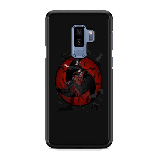 Naruto Itachi Raven Summoning Samsung Galaxy S9 Plus Case-Rubber Black (2D Case)-Oxvistore