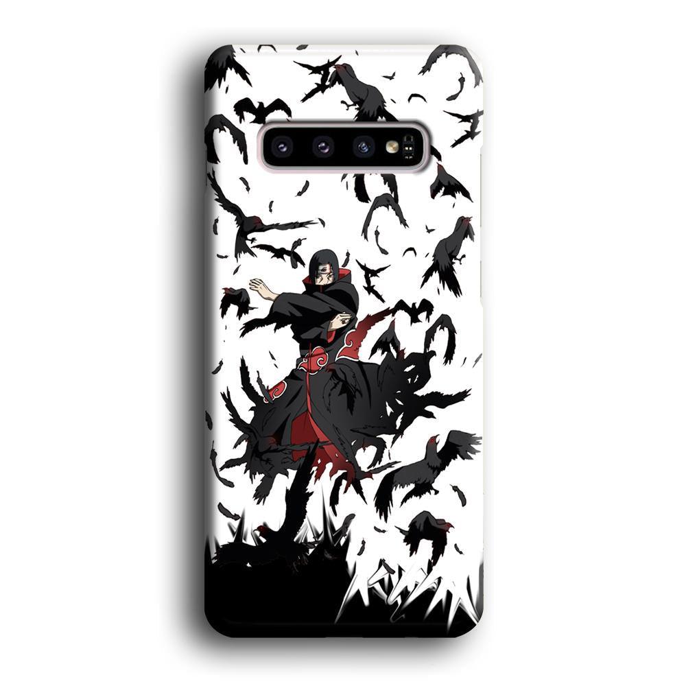 Naruto Itachi Uchiha Flying Bird Samsung Galaxy S10 Case-Oxvistore