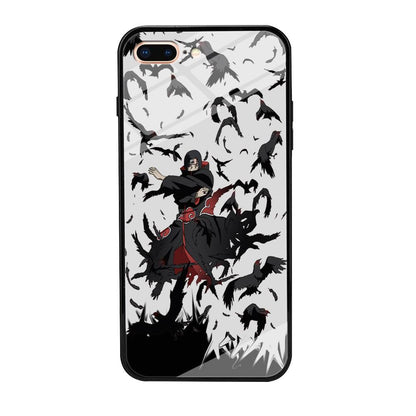 Naruto Itachi Uchiha Flying Bird iPhone 8 Plus Case-Oxvistore