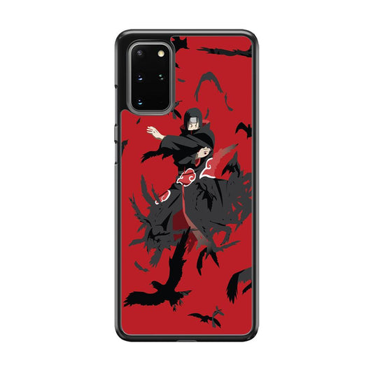 Naruto Kuchiyose of Itachi Samsung Galaxy S20 Plus Case-Rubber White (2D Case)-Oxvistore