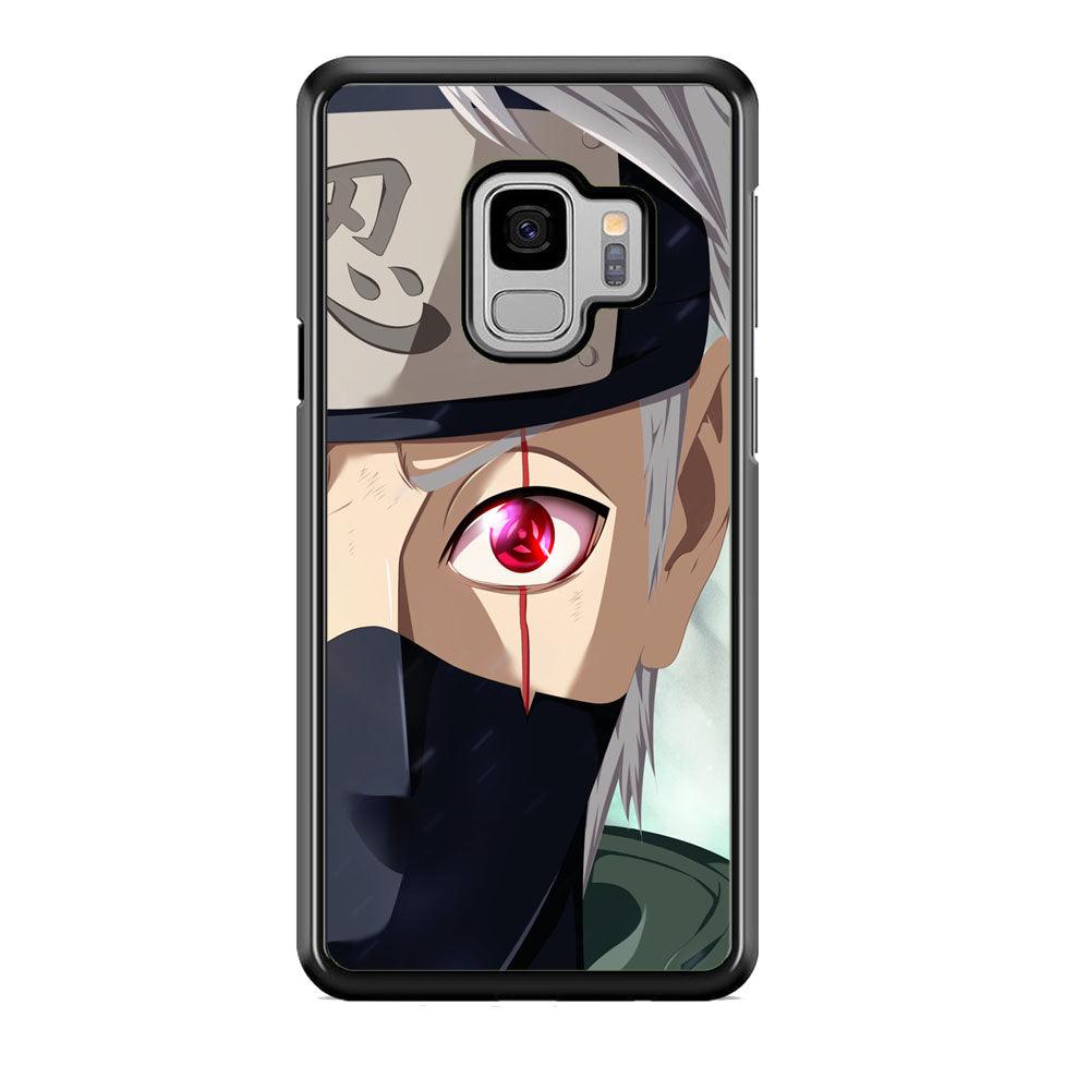 Naruto Mangekyo of Copy Ninja Samsung Galaxy S9 Case-Rubber Black (2D Case)-Oxvistore
