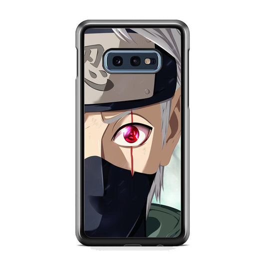Naruto Mangekyo of Copy Ninja Samsung Galaxy S10E Case-Rubber Black (2D Case)-Oxvistore
