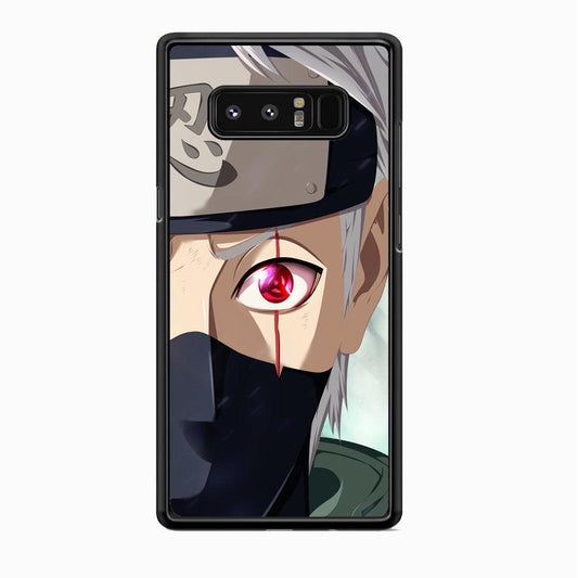 Naruto Mangekyo of Copy Ninja Samsung Galaxy Note 8 Case-Rubber Black (2D Case)-Oxvistore