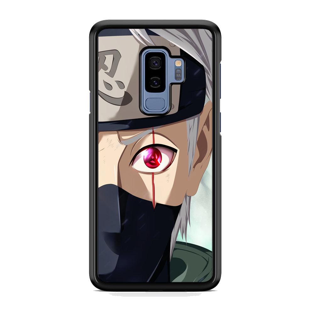 Naruto Mangekyo of Copy Ninja Samsung Galaxy S9 Plus Case-Rubber Black (2D Case)-Oxvistore