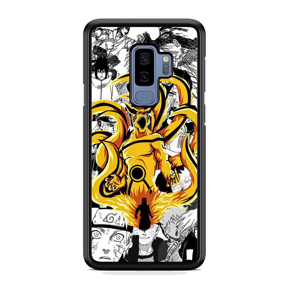 Naruto Strength for Comrade Samsung Galaxy S9 Plus Case-Rubber White (2D Case)-Oxvistore